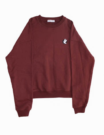 Inner Peace Crewneck - French Terry  (Bold Burgundy) - INNER PEACE